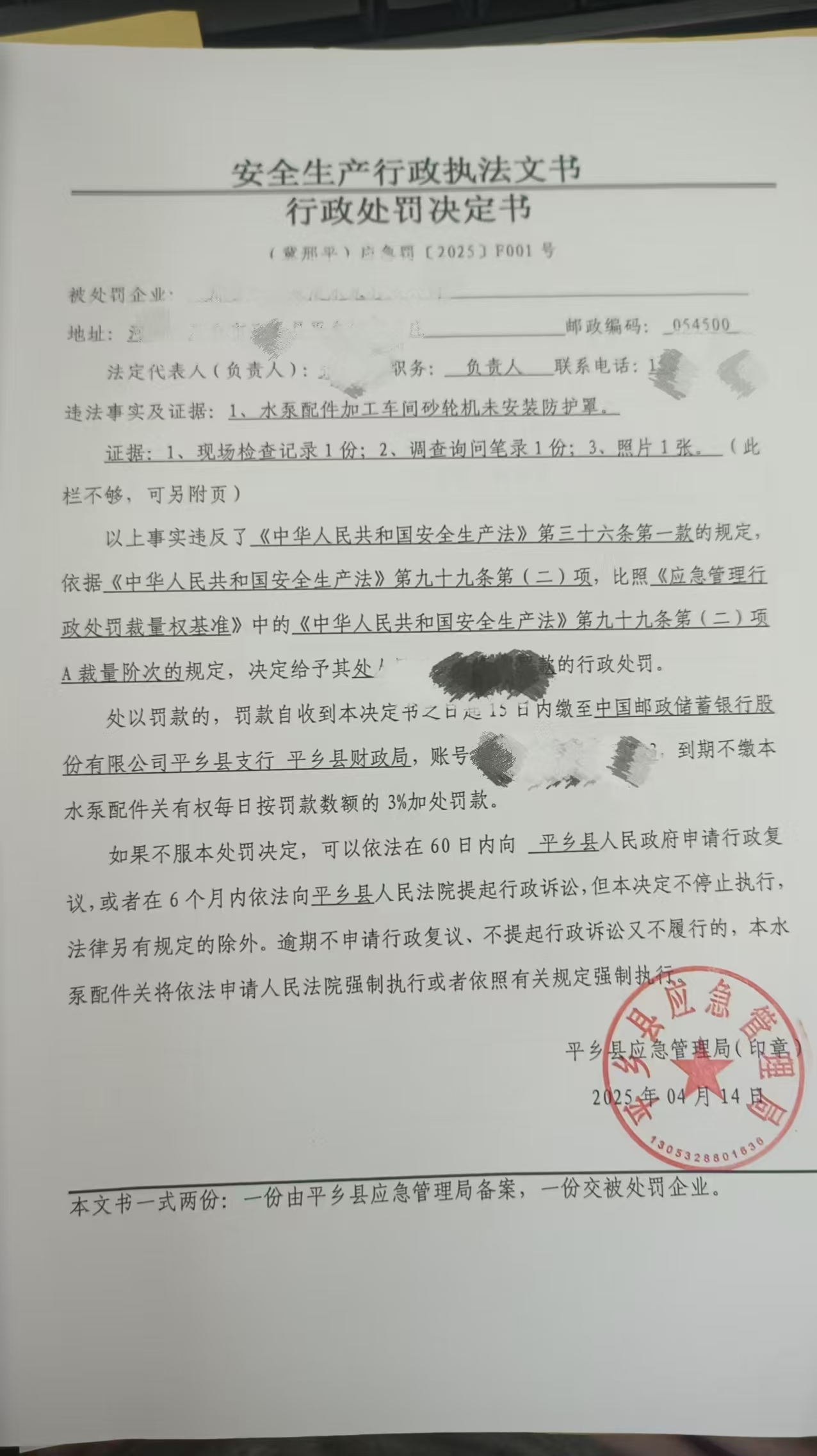 （冀邢平）應(yīng)急罰〔2025〕F001號(hào).jpg